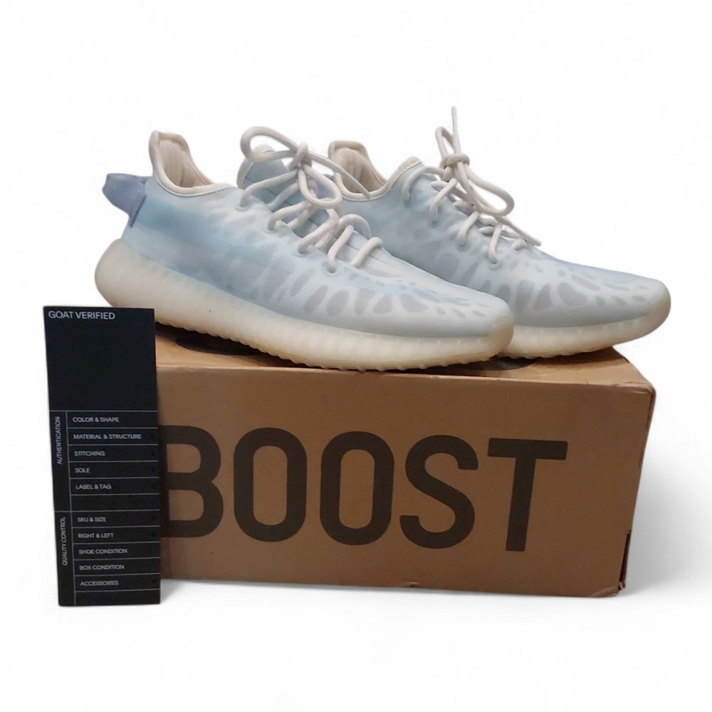 Adidas Yeezy Boost 350 V2 in the 'Mono Ice' colorway (model GW2869) Mens Size 7